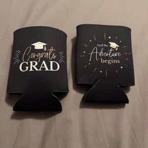 Graduation Party Can Coolers - Black